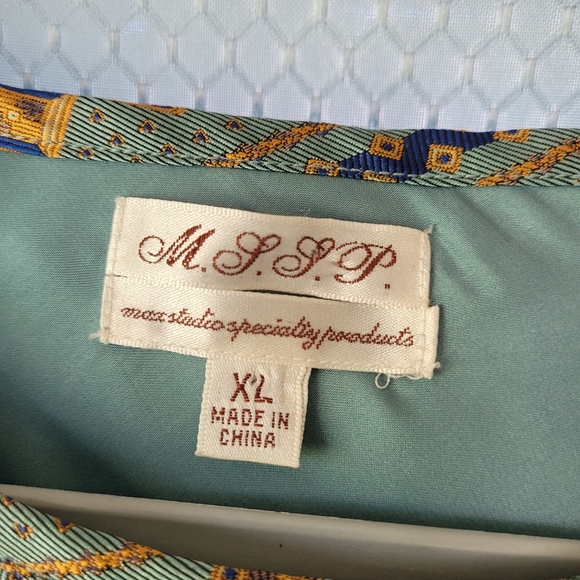 MSSP Max Studio Brocade Shift Dress Sz XL - Picture 3 of 6